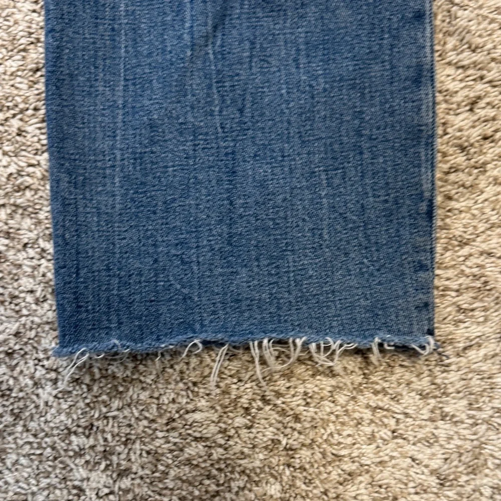 Abercrombie & Fitch Blue Distressed Straight Leg Jeans - Picture 10 of 15